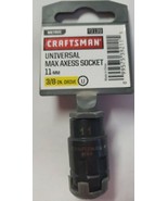 CRAFTSMAN Universal Max Axess 3/8&quot; Drive 11mm Pass-Through Thru Socket 9... - £13.54 GBP