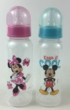 Disney Baby Bottles Baby Feeding Mickey Minnie Mouse 9oz Disney Lot - £11.83 GBP