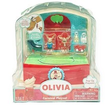 OLIVIA the PIG Playset Carnival Tiny Playset Pop Up Spin Master Toy Figu... - $29.68