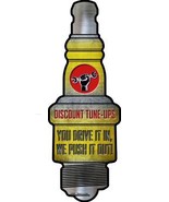 Discount Tuneups Novelty Metal Spark Plug Sign J-026 - $37.96 CAD