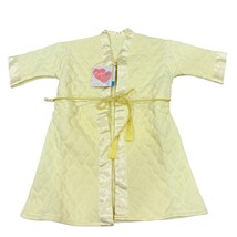 Vintage Baby Quilted Yellow Robe By Cutie Creation NWT - $24.00