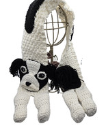 Japanese Chin Breed Puppy Dog Black &amp; White Scarf Crochet Handmade byBren - €39,39 EUR