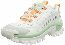 Cat Men&#39;s Intruder Athletic Work Sneaker White/Pastel Green 10.5 Wide - £83.01 GBP