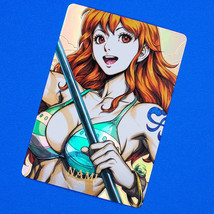 One Piece Nami Rainbow Foil Holographic Anime Character Figure Art Card B - £11.87 GBP