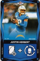 JUSTIN HERBERT #072 2024 UNO Elite Core Edition NFL - BLUE - $32.38 MXN