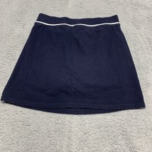 T by Talbots Womens Skort Sz Small Solid Blue Zippered Pockets Pull On Athletic - £17.46 GBP