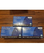 150-Pairs SG-375 Ansell MicroFlex SafeGrip Powder Free Latex Exam Gloves M - $73.91 CAD