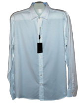 Bugatchi Men&#39;s White Polka Dot Design Cotton Shirt Size US XL - £86.41 GBP