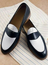 Handmade Men&#39;s Leather Blue Suede Tassel Loafers Custom Made Slip on Shoes-523 - $185.16