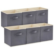 Collapsible Storage Cubes 11 Inch Foldable Fabric Bins Multi-Color Organ... - £31.28 GBP
