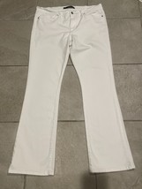 JOE’S High Rise Flare Jeans Womens 32 White Stretch Denim Western Ranch ... - $458.64 MXN