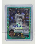2023 Topps Chrome Update Series AQUA Wave  Refractor Auto Blake Perkins ... - $553.89 MXN