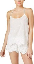 Linea Donatella Womens Festival Embroidered Cotton Top Size Small Color White - £17.82 GBP