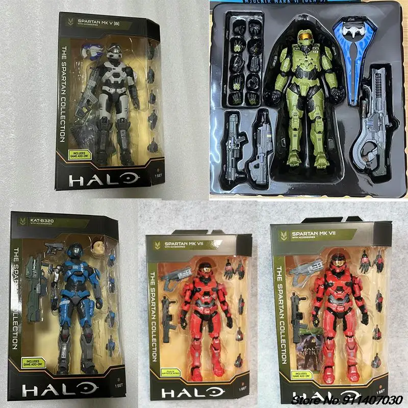 Master Chief Figure Jazwares Infinite Mjolnir MK VI Spartan Palmer MK ...