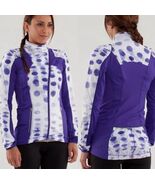 Lululemon Presta Packable Shirket Seaside Jacket sz 6 Purple White Windb... - €33,67 EUR