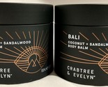 2X Crabtree &amp; Evelyn Coconut Sandalwood Body Balm 3.3 fl oz Each  - £46.87 GBP