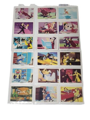 Goofy Animated Disney Movie Scene Trading Card Collectible Set Series A Set #4 - £29.40 GBP