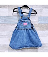 OshKosh B&#39;gosh Vintage Denim Overall Dress Blue Cotton USA Made Toddler ... - $49.49