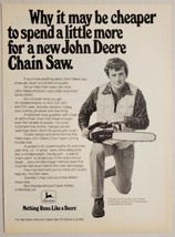 1977 Print Ad John Deere Chain Saws Made in Moline,Illinois - £11.95 GBP