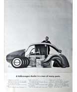 VW Volkswagen Dealer is man of many parts-1962 Vintage Print Ad - €8,71 EUR