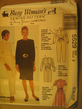 UNCUT Pattern 1992 McCall SIZE 6 10 Misses JUMPSUIT Dress Belt 5529 [Z25] - £3.17 GBP