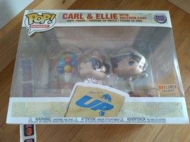 Funko Pop Disney Pixar UP Carl &amp; Ellie Balloon Cart 2 Pack - BoxLunch Ex... - £71.76 GBP