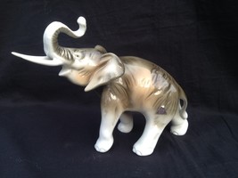 Large Royal Dux Bohemia Elephant 6 1/4&quot; tall- 9&quot; long - 4 1/4&quot; wide - £99.55 GBP