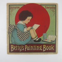 Betty&#39;s Painting Book Childrens Coloring Book Margaret Evans Price Antiq... - $24.99