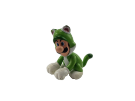 World of Nintendo Super Mario Cat Luigi Toy Figure Jakks Pacific 2.5&quot; - £2.03 GBP