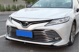 3pcs Carbon Fiber Look Front Bumper Lip Trim fits Toyota Camry L LE XLE ... - $155.34