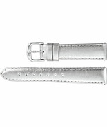 Ladies 12mm Regular Silver Leather EZ-Change™ Metallic Padded Watch Stra... - €30,02 EUR