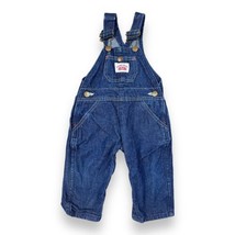 Round House Dark Wash Denim Bib carpenter Overalls Toddler Size 18 Months usa - £9.88 GBP