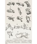 13231.Decor Poster.Home wall.Room vintage art design.Hands position.Art ... - $23.47 CAD+