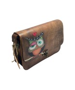 Brown Leather Bag, Owl Design wallet, Shoulder bag for Woman, Owl Motif ... - $2,940.04 MXN