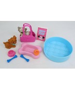 Miniature Dogs & Accessories Mattel Barbie Pet Bed Bath Dish Toys Lot 10 Pieces