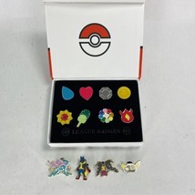 Pokémon League Badge Pins Plus 4 Additional Pokémon Pins - £22.39 GBP