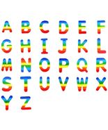 Rainbow Alphabet Letter Patch Iron-on Embroidered A-Z Name Badge DIY Mot... - $14.90