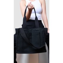 Canvas Bag, Large Capacity Multiple Pockets Canvas Shoulder Bag - £79.92 GBP