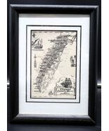 Vtg Framed Litho Print of Virginia&#39;s Eastern Shore Framed - $24.99