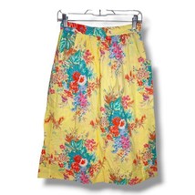 Vintage Women&#39;s Skirt Size Small Floral Hawaiian Modest Midi Tropical Church  - £19.77 GBP