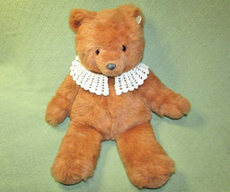 1987 Vintage Gund Teddy Bear 22" Stuffed Animal Furry Tan Jc Penney Plastic Tag - $22.50