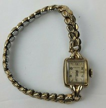 Vintage Ladies Hamilton Winding Wristwatch 10k Gold Filled Working - £87.04 GBP