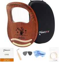 Brown Reindeer Totem Professional Stringed Instrument Miwayer Lyre Harp ... - £68.38 GBP