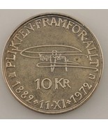 1972 Sweden 10 Kroner (UNC) Uncirculated Details - $33.26