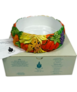 Vintage Partylite P7409 Harvest Time 3 Wick Candle Holder Pumpkin Gourd ... - $18.31