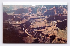Rim Near Pima And Havasu Points Fred Harvey Grand Canyon AZ Chrome Postcard M15 - £2.28 GBP