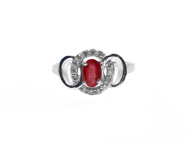 Délicat Rubis Promesse Bague 0.60 CT Pierre de Naissance - £27.88 GBP