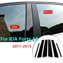 6pcs/Set Car Door Window Pillar Post Covers Trim Sticker Accessories Fit For  Fo - £76.32 GBP