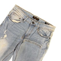 Ring of Fire Mens Skinny Distressed Light Wash Denim Jeans - $466.91 MXN