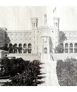 Notre Dame Hotel Le Noel Christmas 1911 Antique Print French University ... - $34.45 CAD